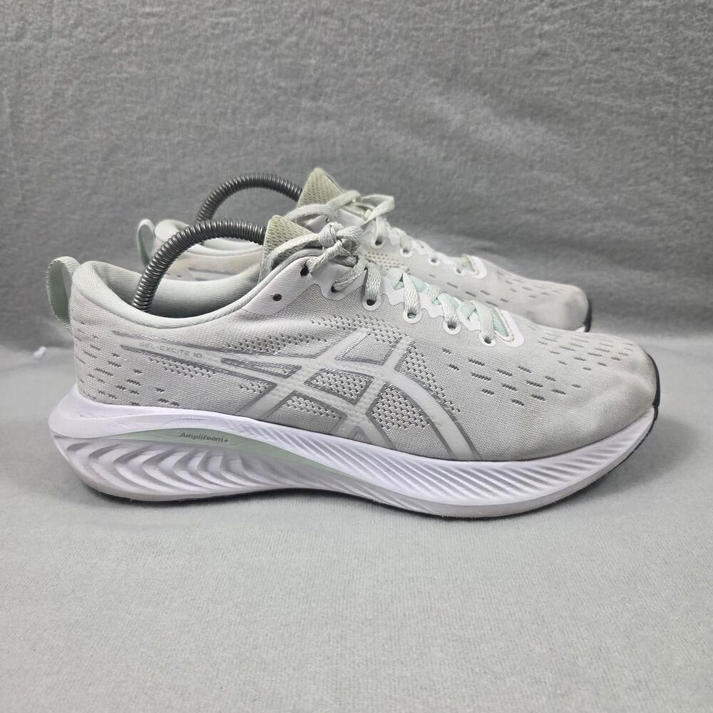 Asics Women's Grey and White Trainers